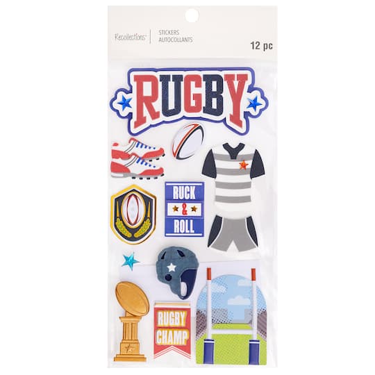 Rugby Dimensional Stickers by Recollections&#x2122;